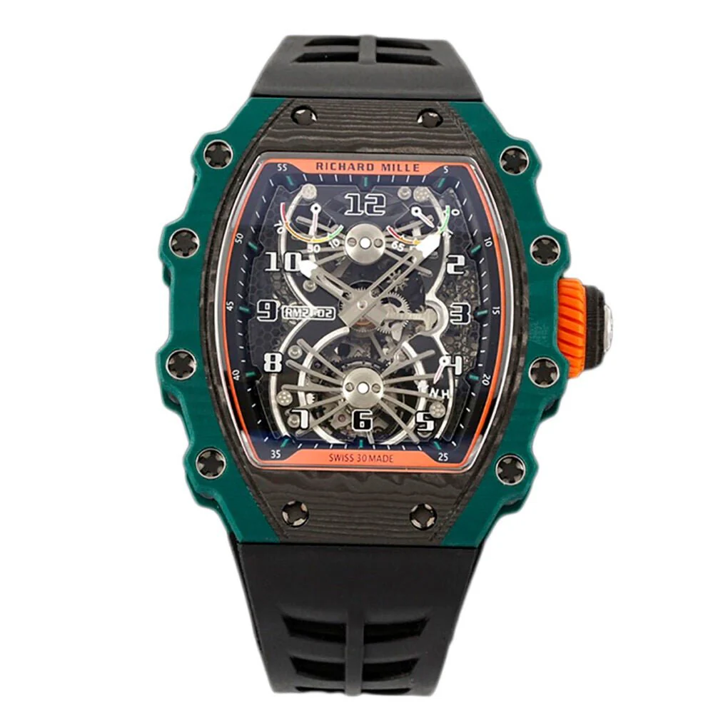 Richard Mille Tourbillon Aerodyne On Black Rubber