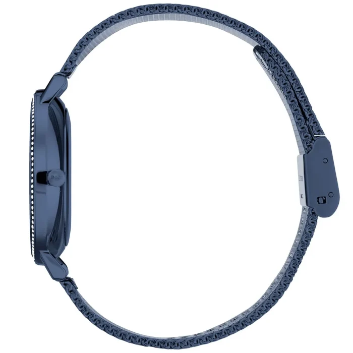 1502518 hugo boss watch women crystals blue dial metal stainless mesh strap quartz battery analog three hand infinity 6